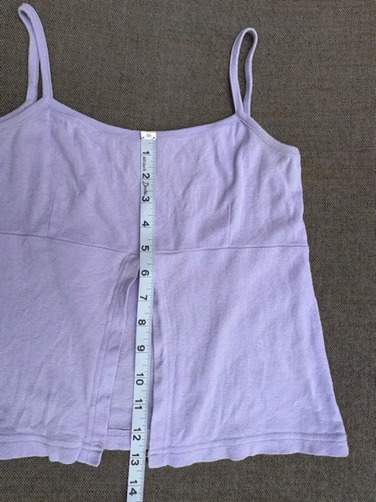 Lavender Y2K Tank Top with Flaps in Front, Women’s sz S/T1 - Picture 3 of 8